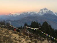 Sunrise over Dhaulagiri, an 8000m peak you won’t see again on the Annapurna basecamp trek